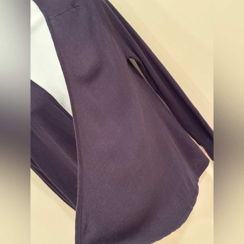 Loft Open Front Cardigan/Charcoal Black/Small/Kni… - image 3